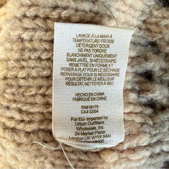 Free People Stripe Chunky Ruffled Cardigan Sweater Size Small 23778 - Picture 10 of 12